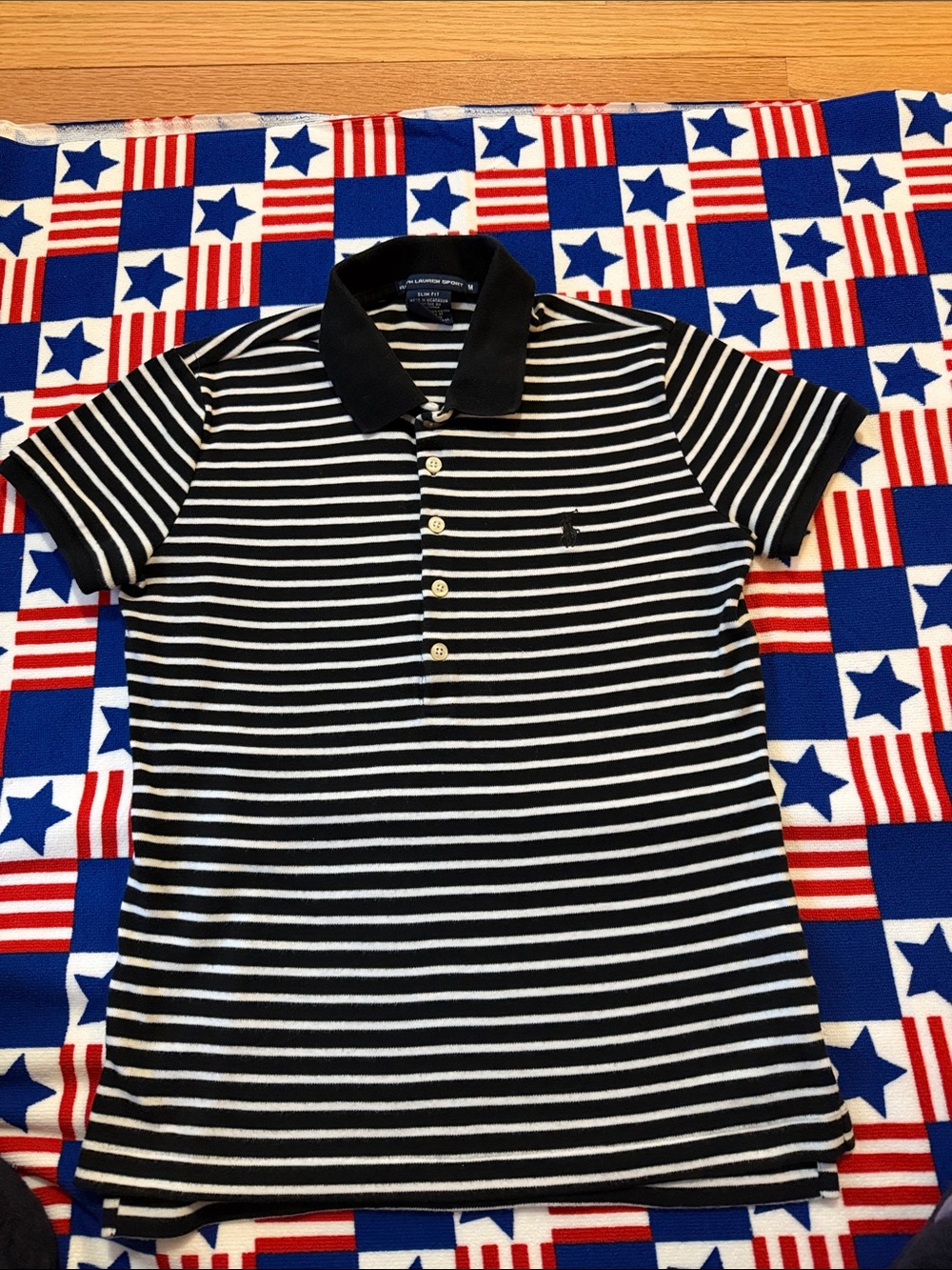 Polo by Ralph Lauren Black & White Striped Polo